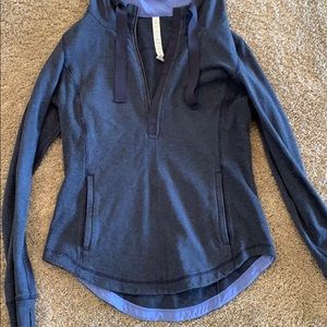 Dark blue Lululemon jacket half zip